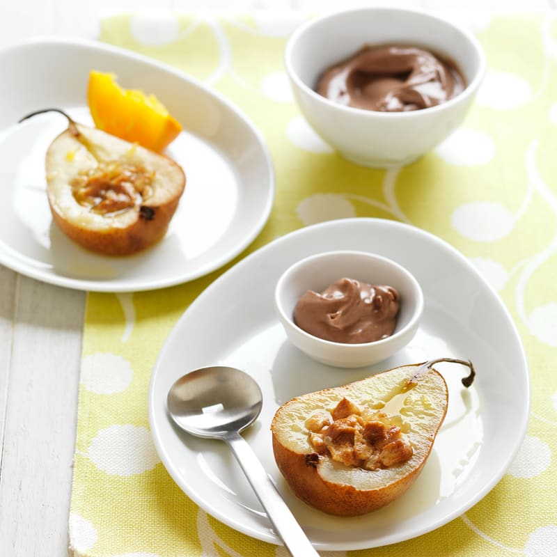 Photo of Ginger-stuffed pears with chocolate mousse cream by WW