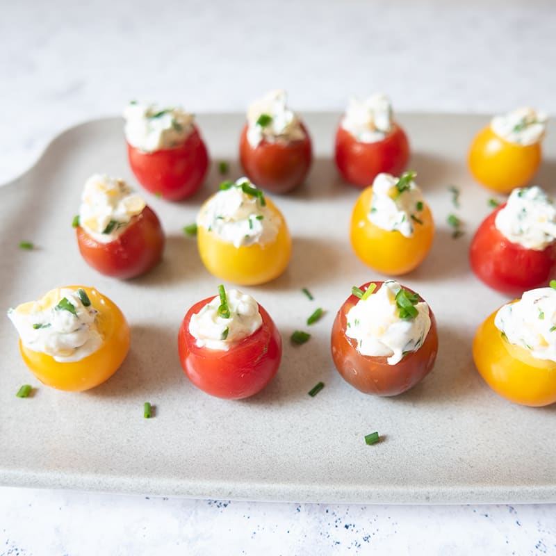 Photo of Creamy Corn and Herb–Stuffed Cherry Tomatoes by WW