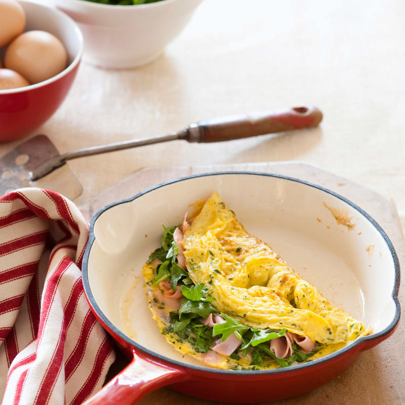 Photo of Ham, cheese and rocket omelette by WW