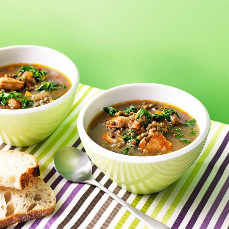 Photo of Chicken, lentil & kale soup by WW