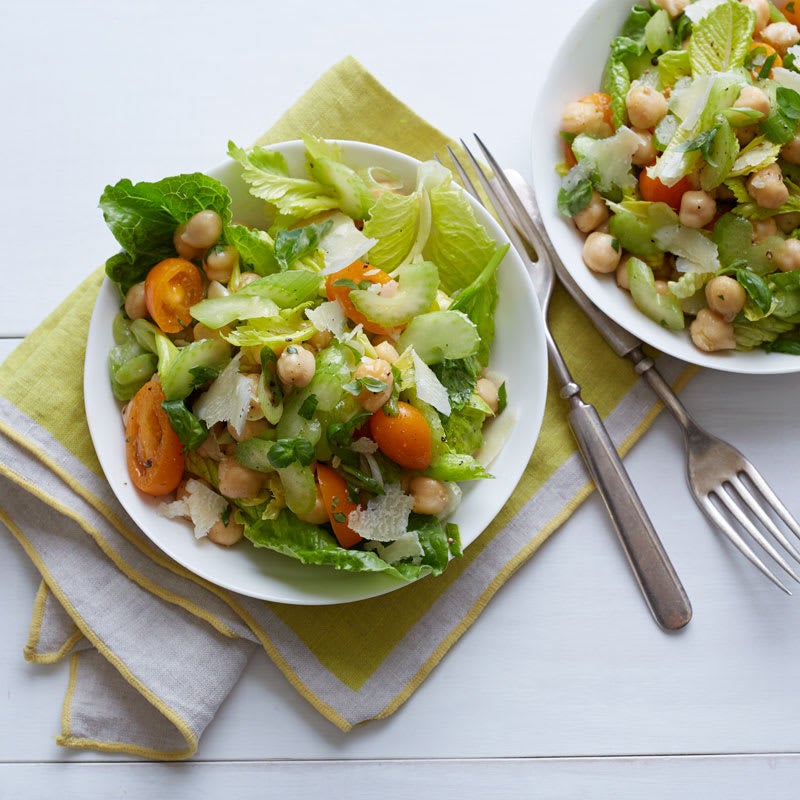 Photo of Marinated celery, celery leaf, and chickpea salad by WW