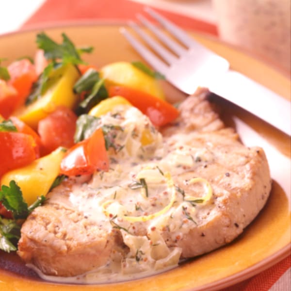 Photo of Grilled Tuna with Mustard-Dill Sauce by WW