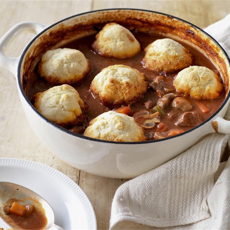 Photo of Beef and bacon casserole with cheese dumplings by WW