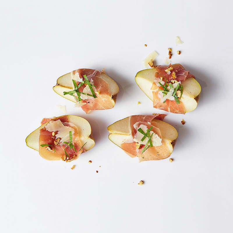 Photo of Prosciutto-Wrapped Pear with Basil and Balsamic by WW
