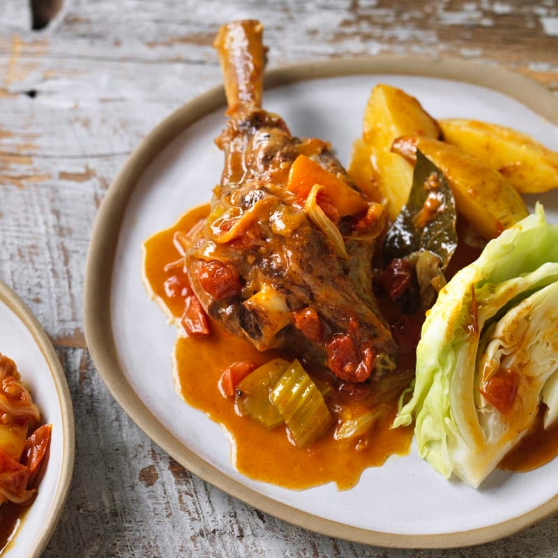 Photo of Tibetan-style lamb shank and potato curry by WW