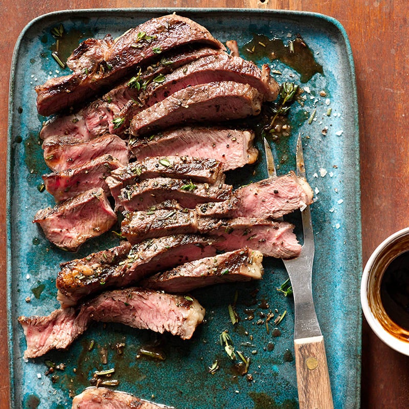 Photo of Grilled sirloin steak with balsamic-mustard glaze by WW