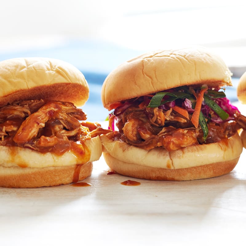 Photo of Slow cooker pulled chicken sliders by WW