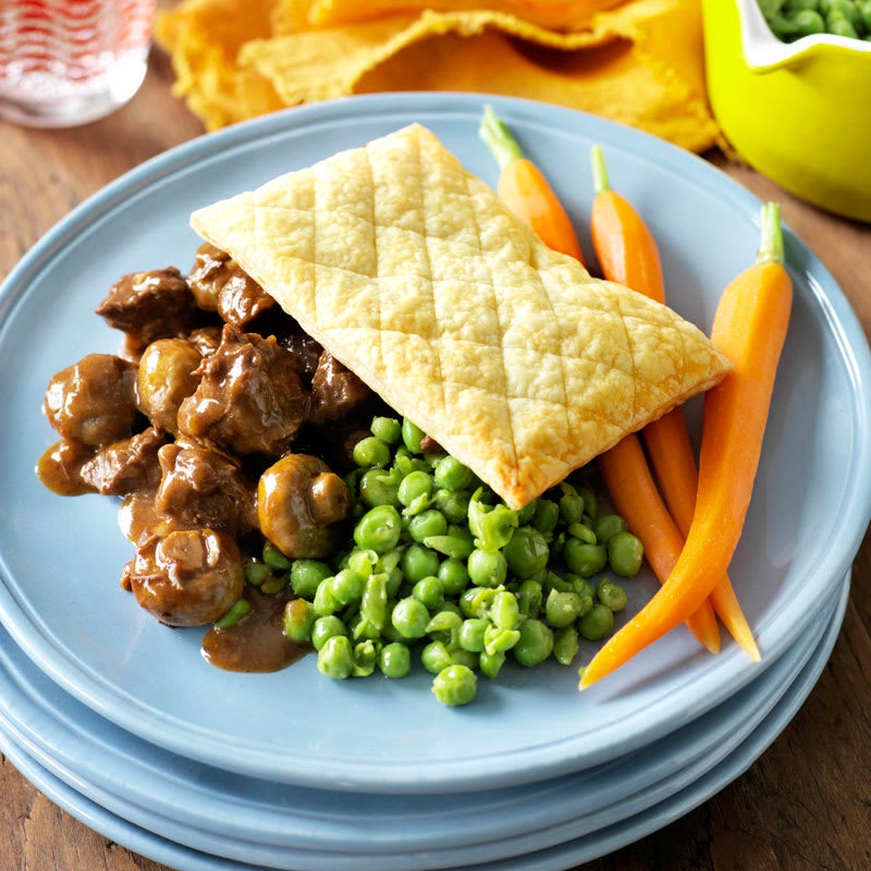Photo of Steak and stout 'pies' with smashed peas by WW