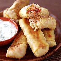 Photo of Greek-Style Egg Rolls with a Garlic-Dill Dipping Sauce by WW