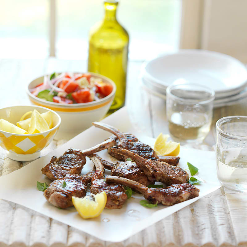 Photo of Lemon and oregano lamb cutlets with Greek salad by WW