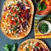 Red curry chicken Flatout pizza