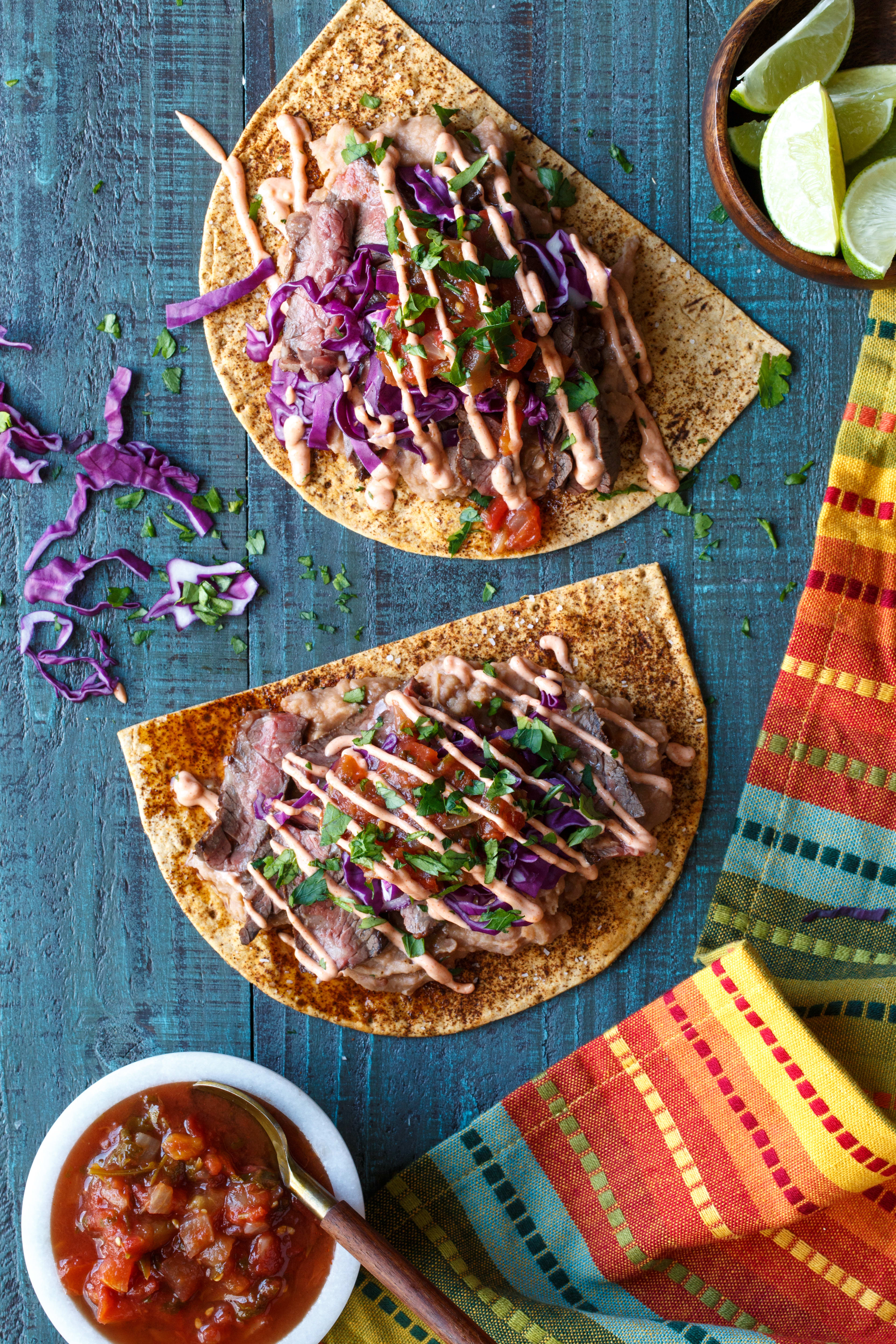 Photo of Skirt steak tostadas for two by WW