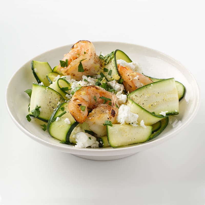 Photo of Zucchini Salad with Shrimp and Feta by WW