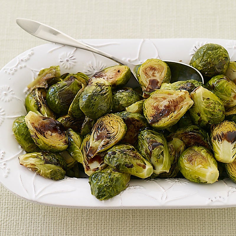 Photo of Roasted Brussels sprouts with maple-balsamic drizzle by WW