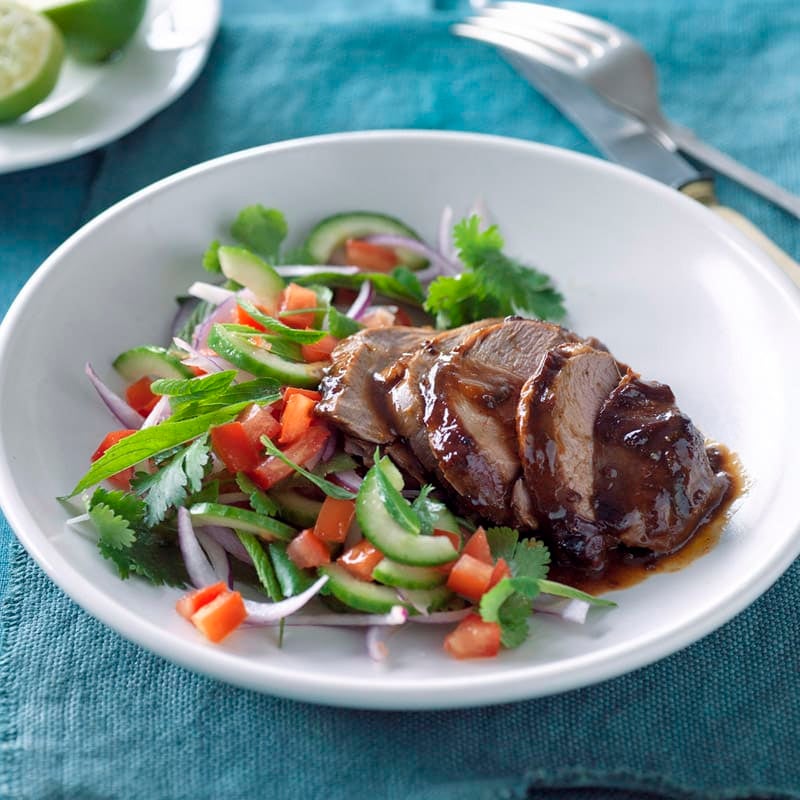 Photo of Devilled lamb rumps with tomato and herb salad by WW