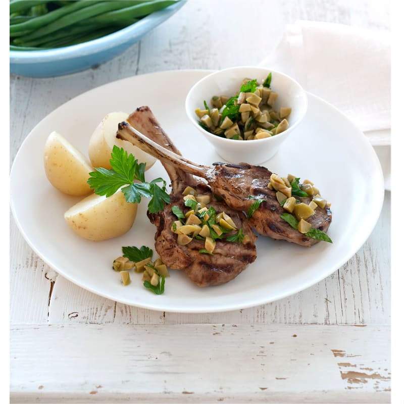 Photo of Marinated lamb with green olive salsa by WW