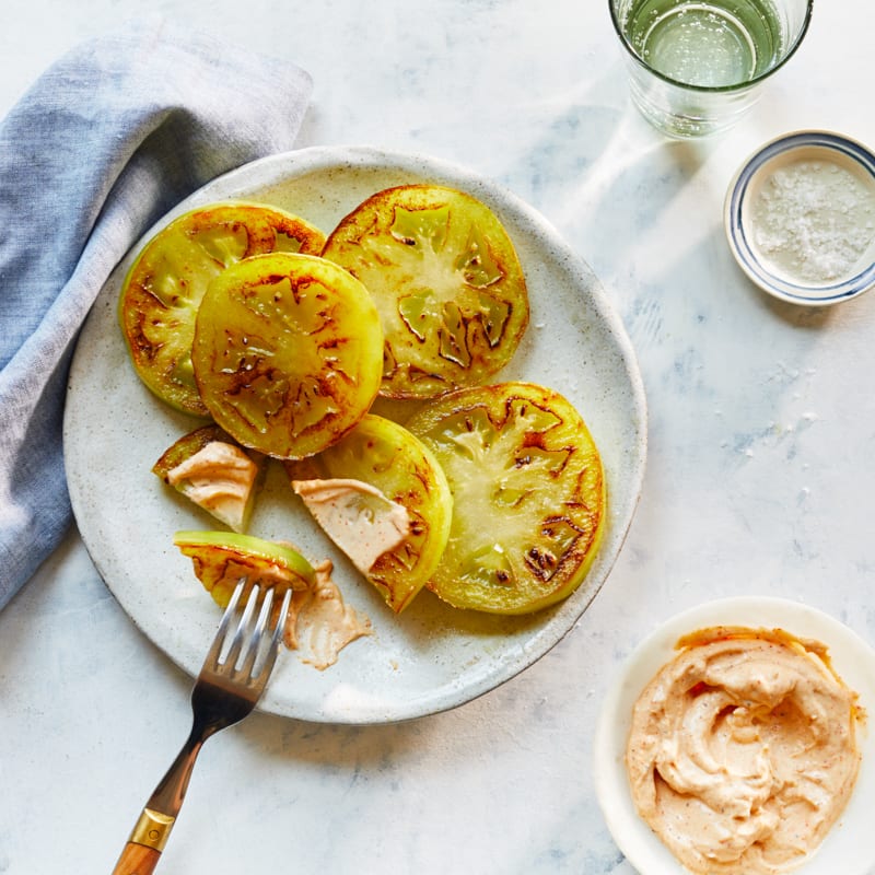 Photo of Pan-fried green tomatoes with cayenne rémoulade by WW