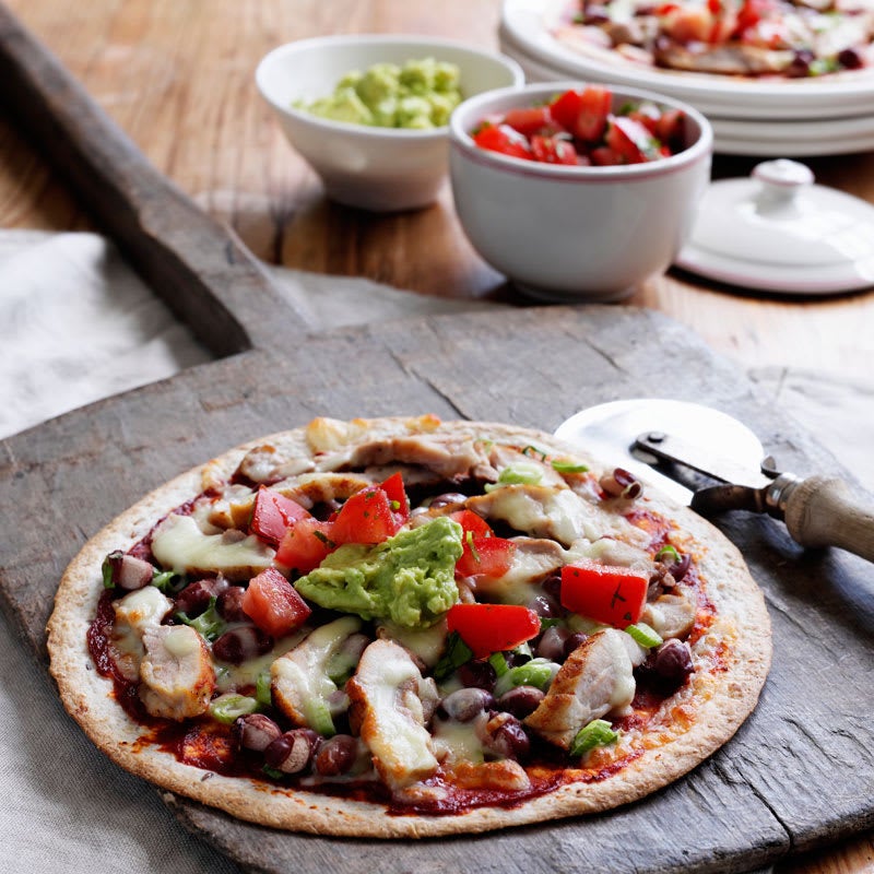 Photo of Mexican chicken and bean pizza by WW