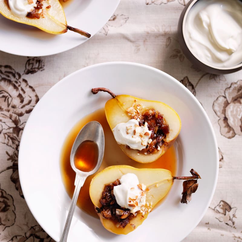 Photo of Pears with spiced fruit and nut filling by WW