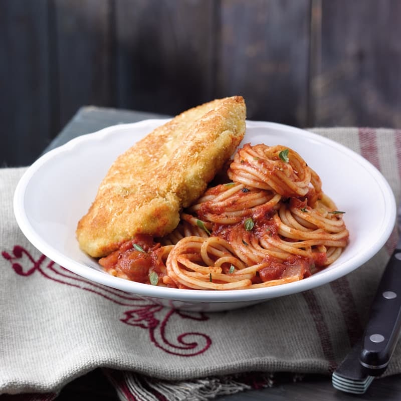 Foto Parmesanschnitzel mit Spaghetti von WW