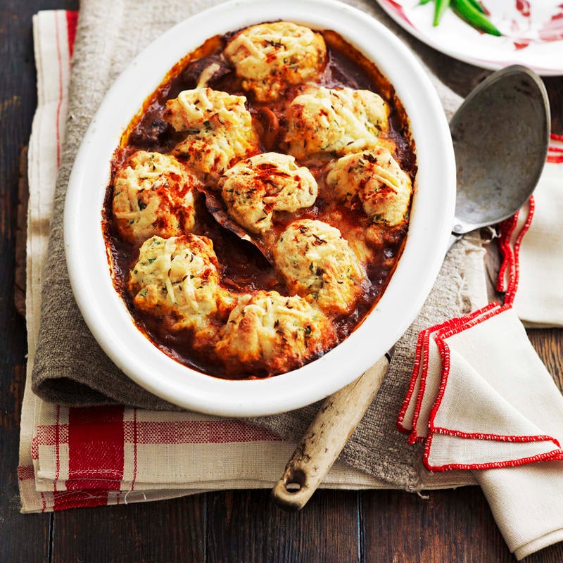 Photo of Slow cooked red wine beef stew with dumplings by WW