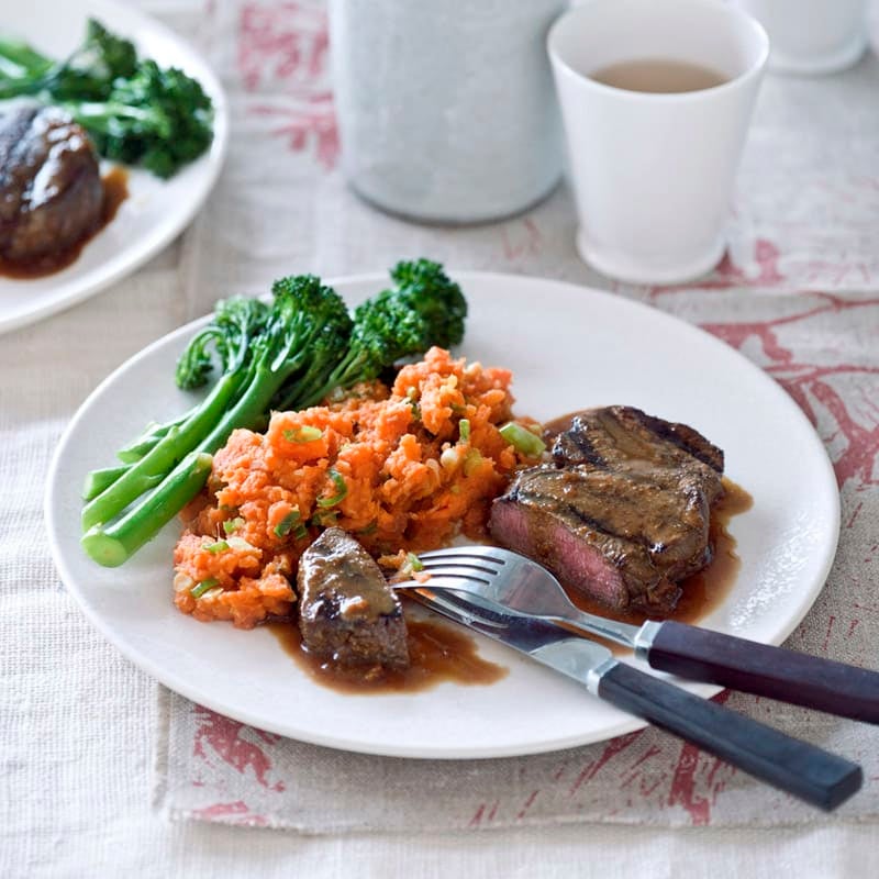 Photo of Miso marinated beef with ginger carrot mash by WW