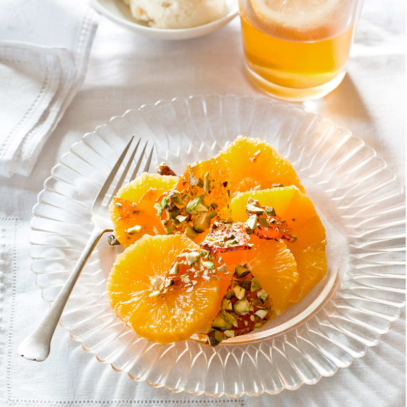 Photo of Oranges with pistachio brittle by WW