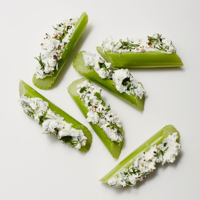 Photo of Celery Stuffed with Herbed Goat Cheese by WW