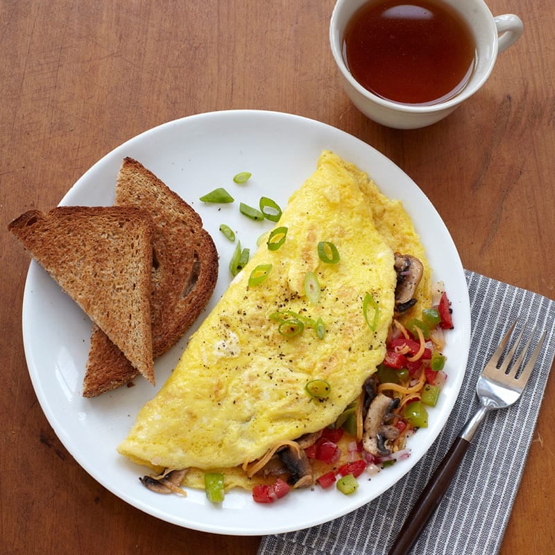 Photo of Veggie Omelet with Toast by WW
