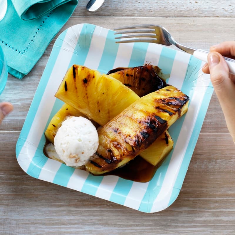 Photo of Caramelised pineapple with toffee sesame ice-cream by WW