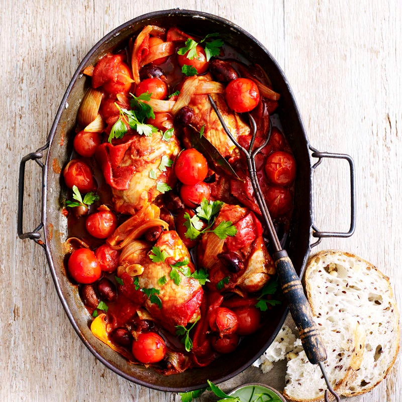 Photo of Baked chicken with tomatoes and olives by WW