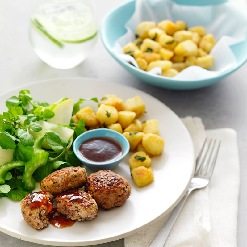 Photo of Fennel pork rissoles and sage potatoes by WW