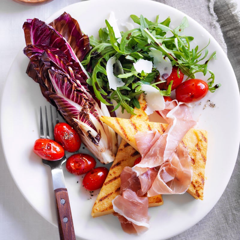 Photo of Polenta and prosciutto salad with tomato and treviso by WW