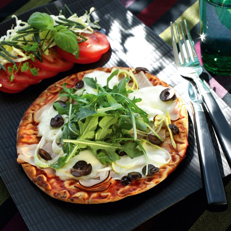 Foto av Smörgåspizza med kalkon och mozzarella från WW ViktVäktarna