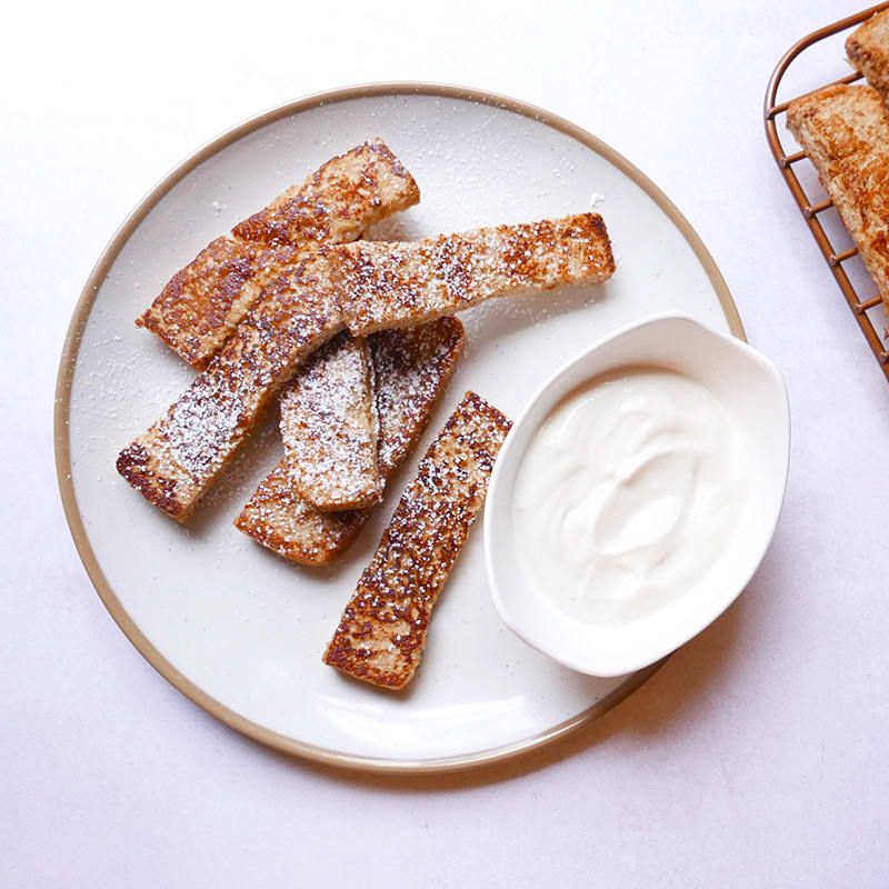 Photo of French Toast Sticks with Maple-Yogurt Dipping Sauce by WW