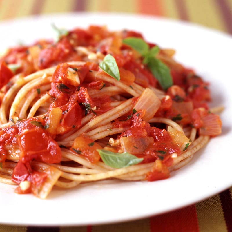 Foto Spaghetti mit Tomaten-Basilikum-Sauce von WW