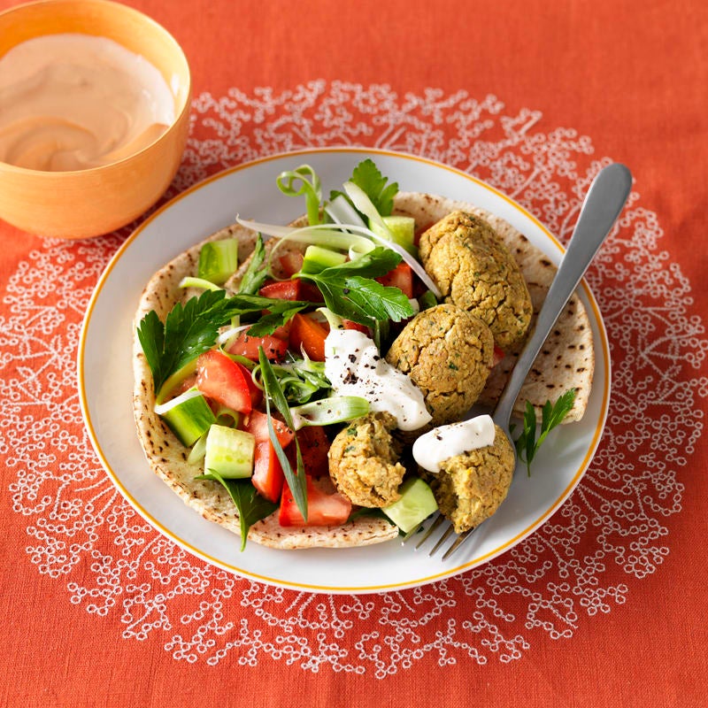 Photo of Baked falafels with tahini dressing by WW