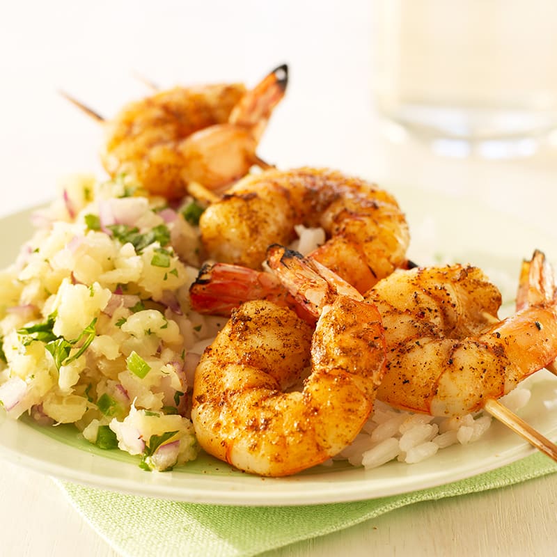 Photo of Jerk Shrimp with Gingery Pineapple Salsa by WW