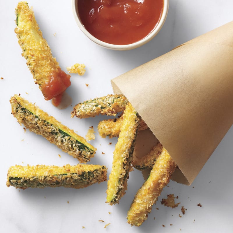 Photo of Air-Fryer Parmesan-Coated  Zucchini Fries by WW