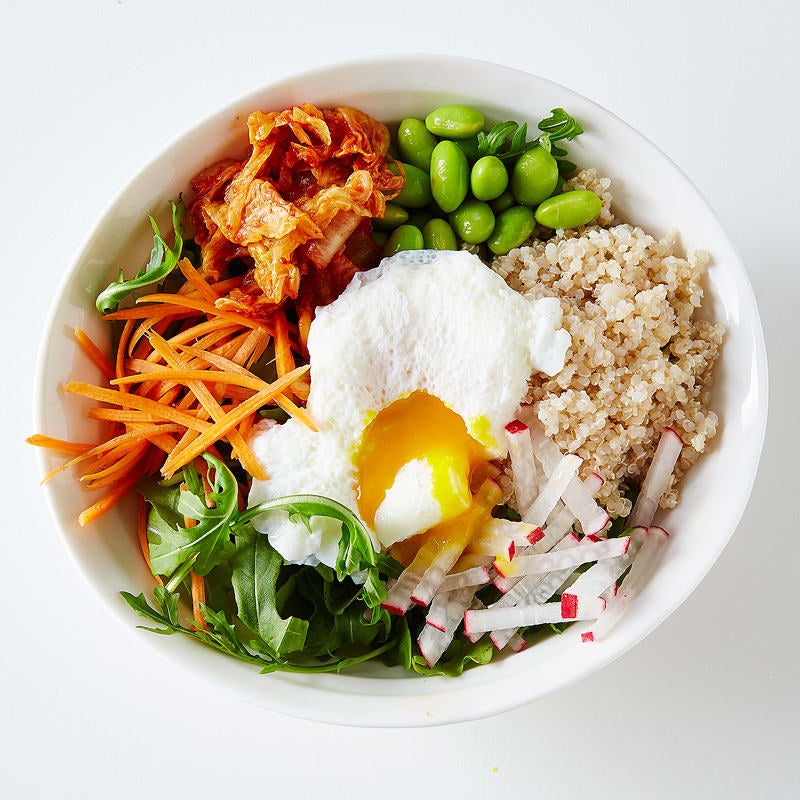 Photo of Quinoa and Edamame Bowl with a Poached Egg by WW