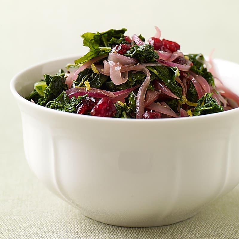 Photo of Kale with Red Onion and Cranberries by WW