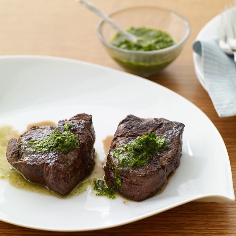Photo of Beef tenderloin with fresh herb sauce by WW