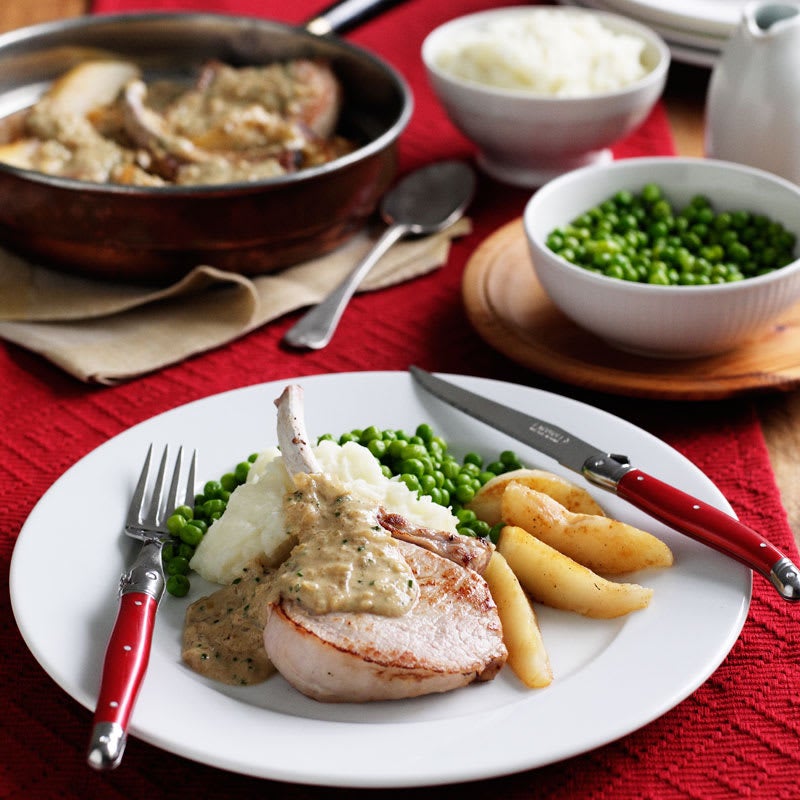 Photo of Pork with cider cream sauce by WW