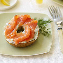 Photo of Bagel spread with smoked salmon and dill cream cheese by WW