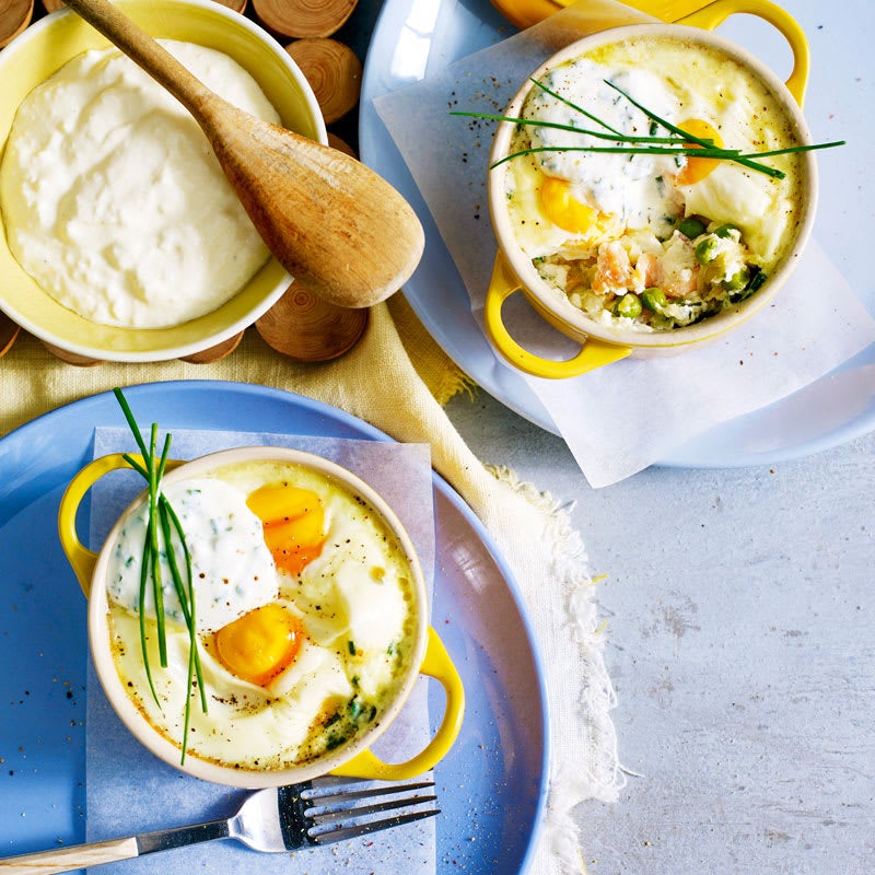 Photo of Smoked salmon and leek baked eggs by WW