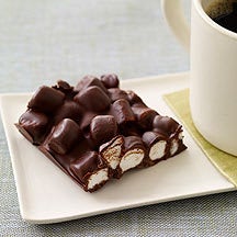Foto van Marshmallows in een chocoladejasje door WW