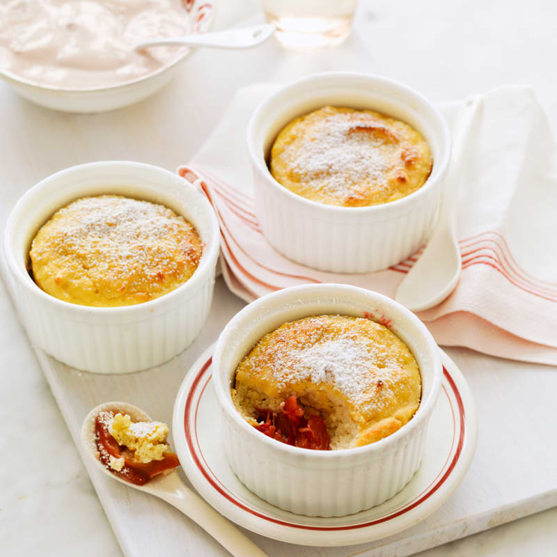 Photo of Rhubarb and ricotta souffles by WW