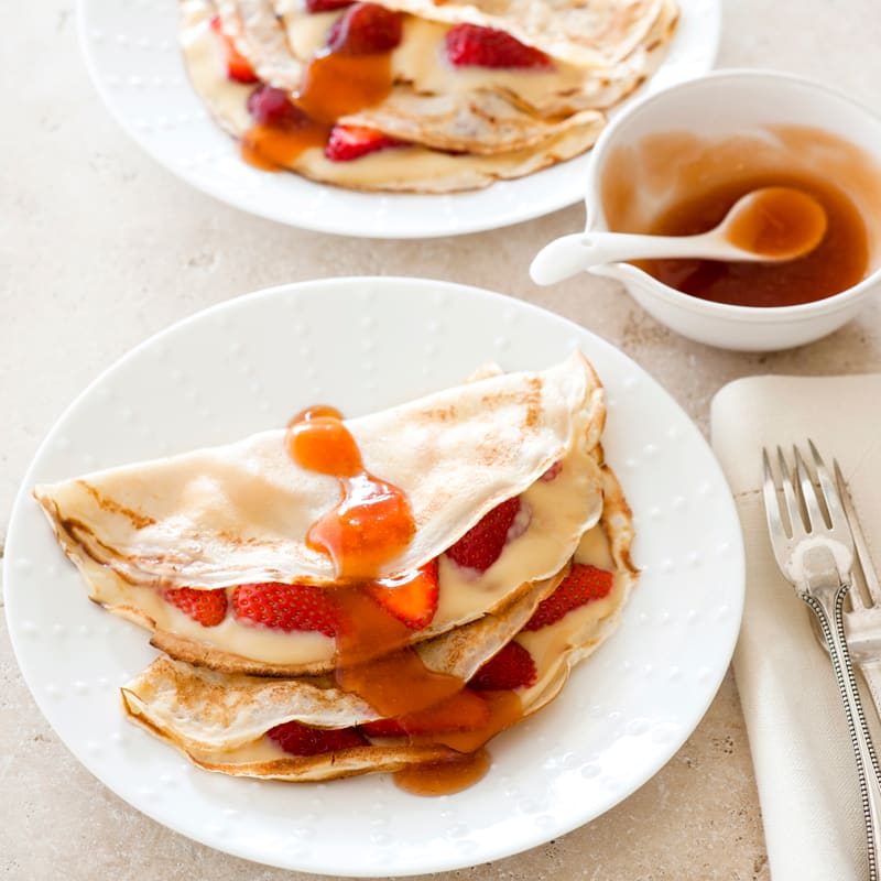 Photo of Strawberry caramel crepes by WW