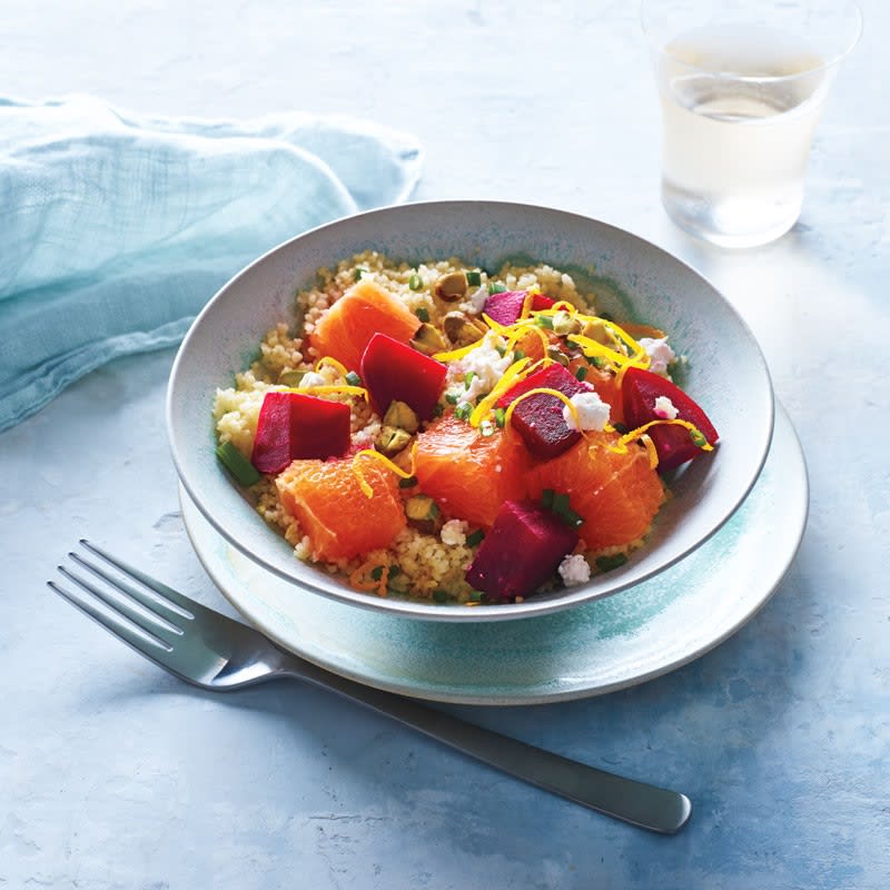 Photo of Cara Cara Oranges, Roasted Beets, and Pistachio Couscous by WW