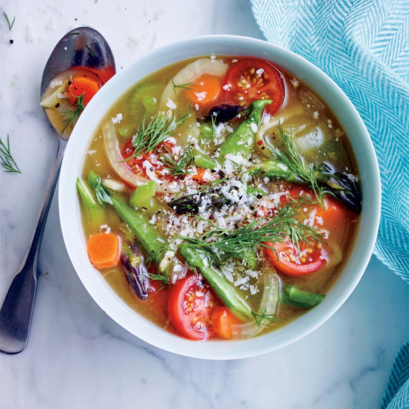 Photo of Spring garden vegetable soup by WW